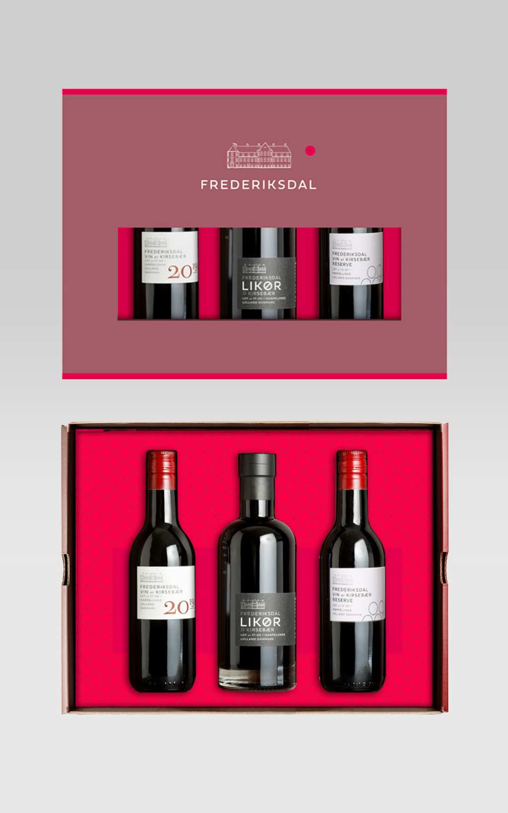 Frederiksdal Geschenkbox mit drei Weinen