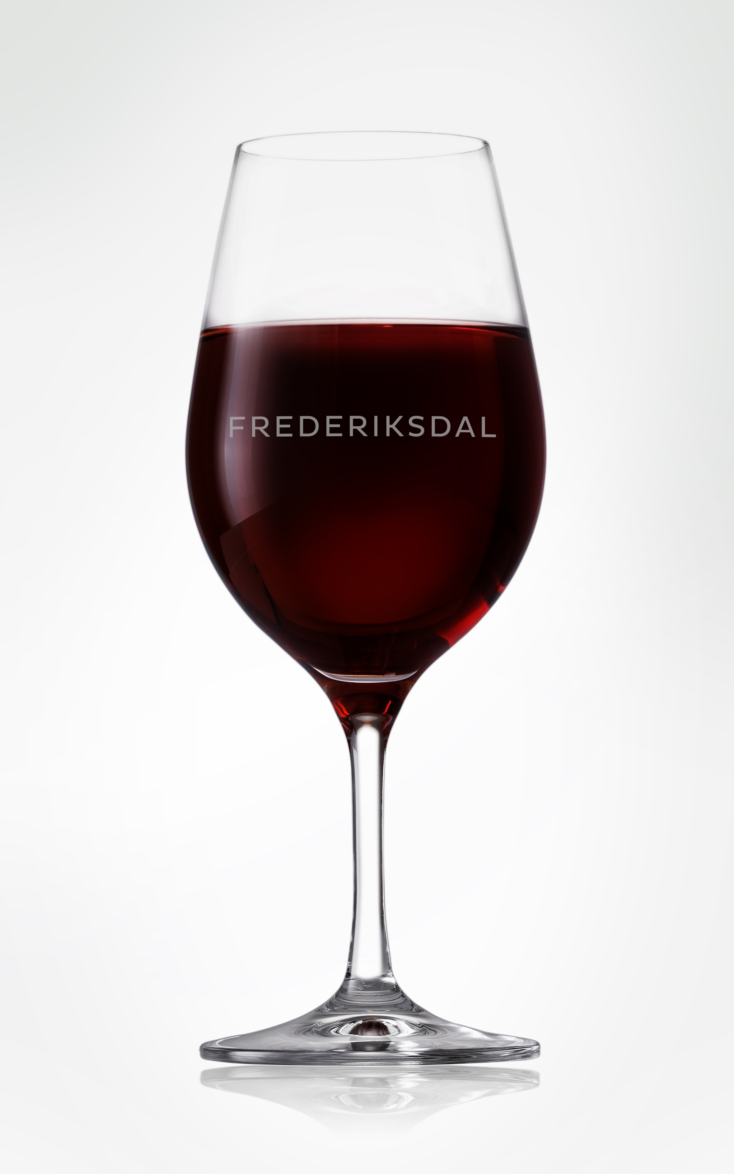 Riedel krystalglas med Frederiksdal logo